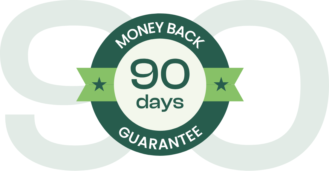 90-day money-back guarantee